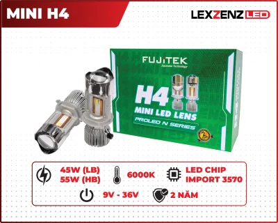bi cầu mini h4 lexzenz led