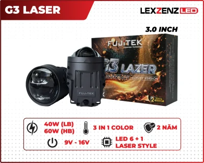 bi gầm lexzenz led fujitek g3 lazer