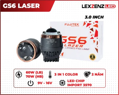 bi gầm lexzenz led fujitek gs6 lazer