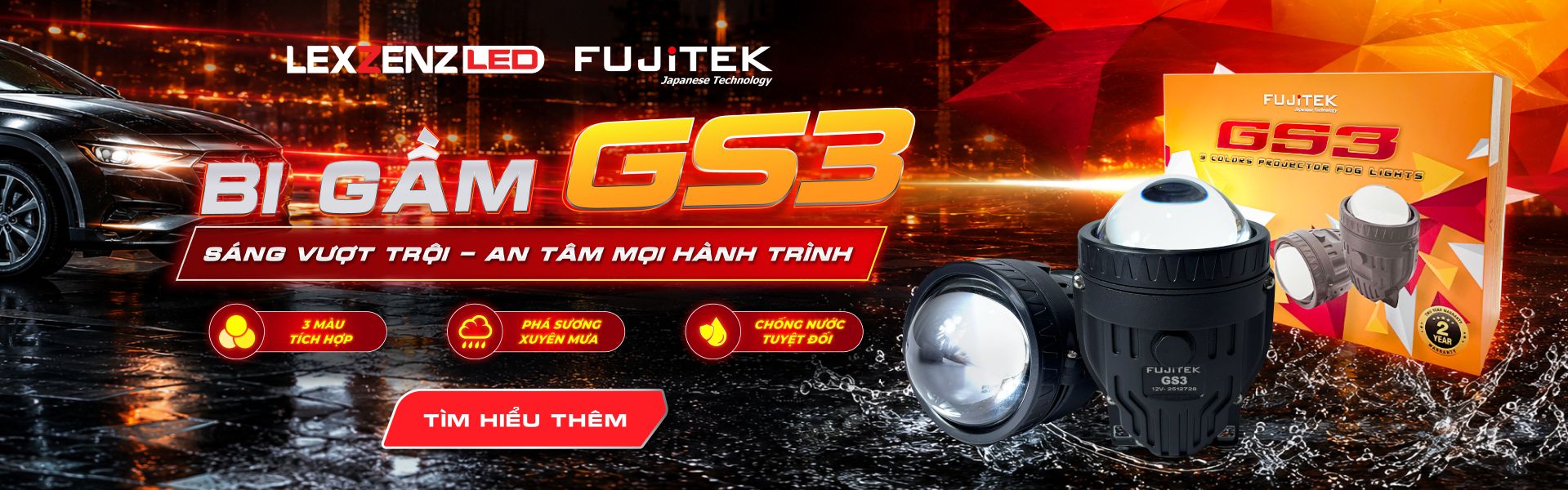 bi gầm lexzenz led sáng vượt trội