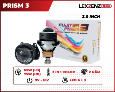 bi led pha lexzenz led fujitek prism 3