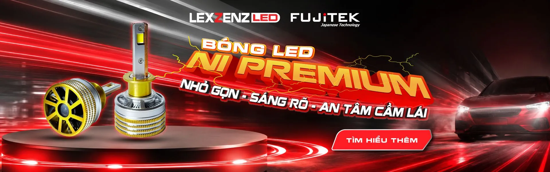 bóng led lexzenz nhỏ gọn sáng rõ
