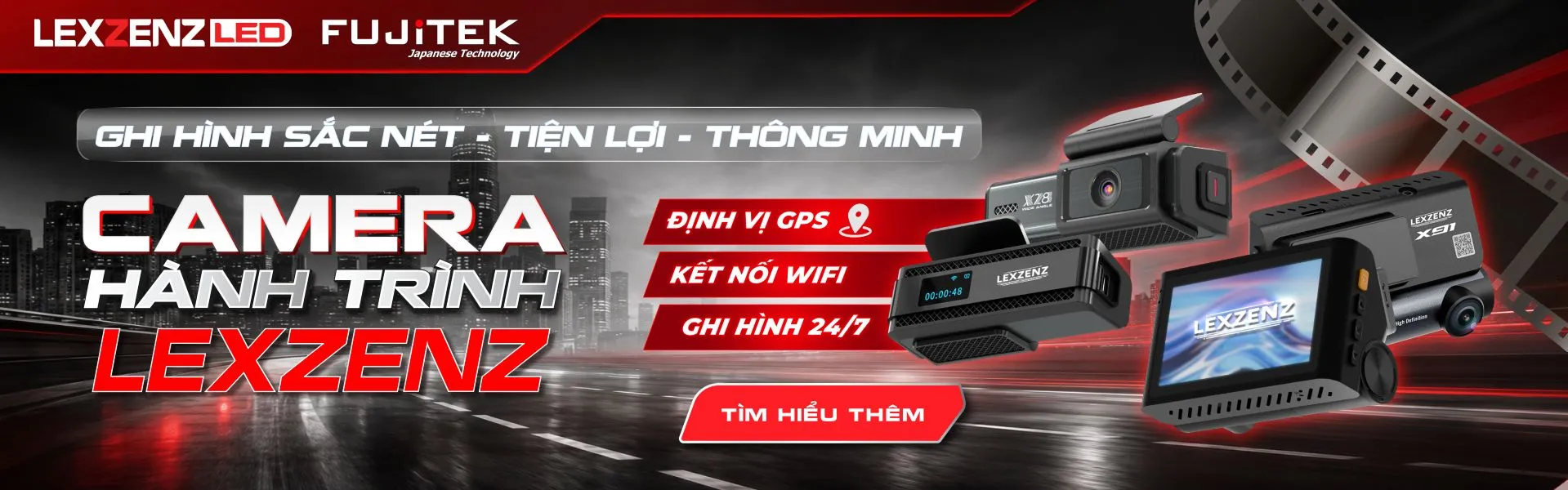 camera hành trình lexzenz sắc nét tiện lợi thông minh