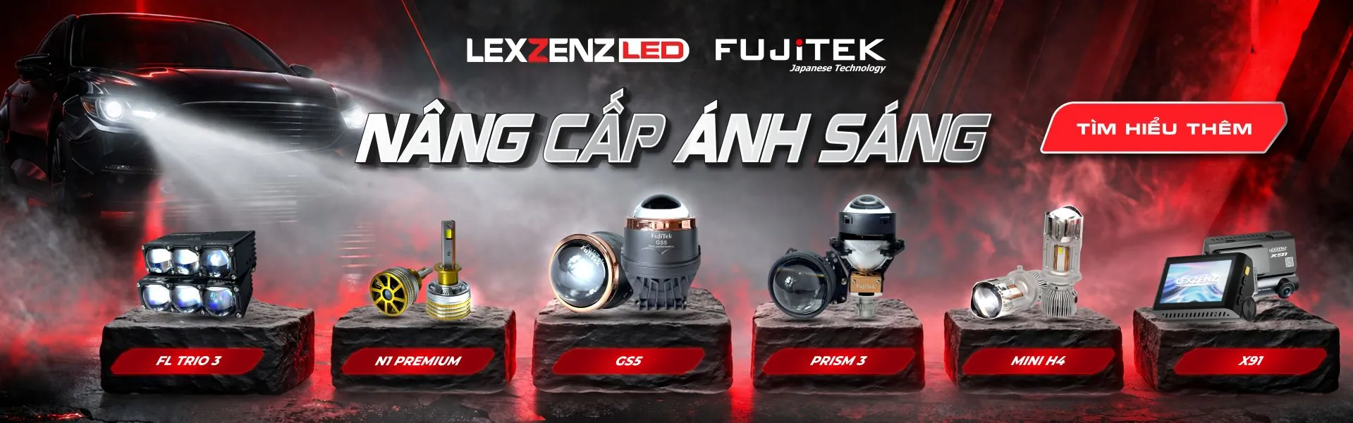 lexzenz led nâng cấp ánh sáng