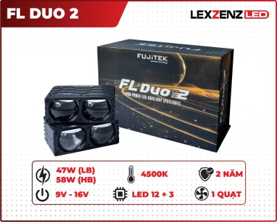 trợ sáng lexzenz led fujitek fl duo 2