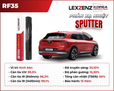 Phim cách nhiệt ô tô Lexzenz Korea Reflex Film RF35 kính bên